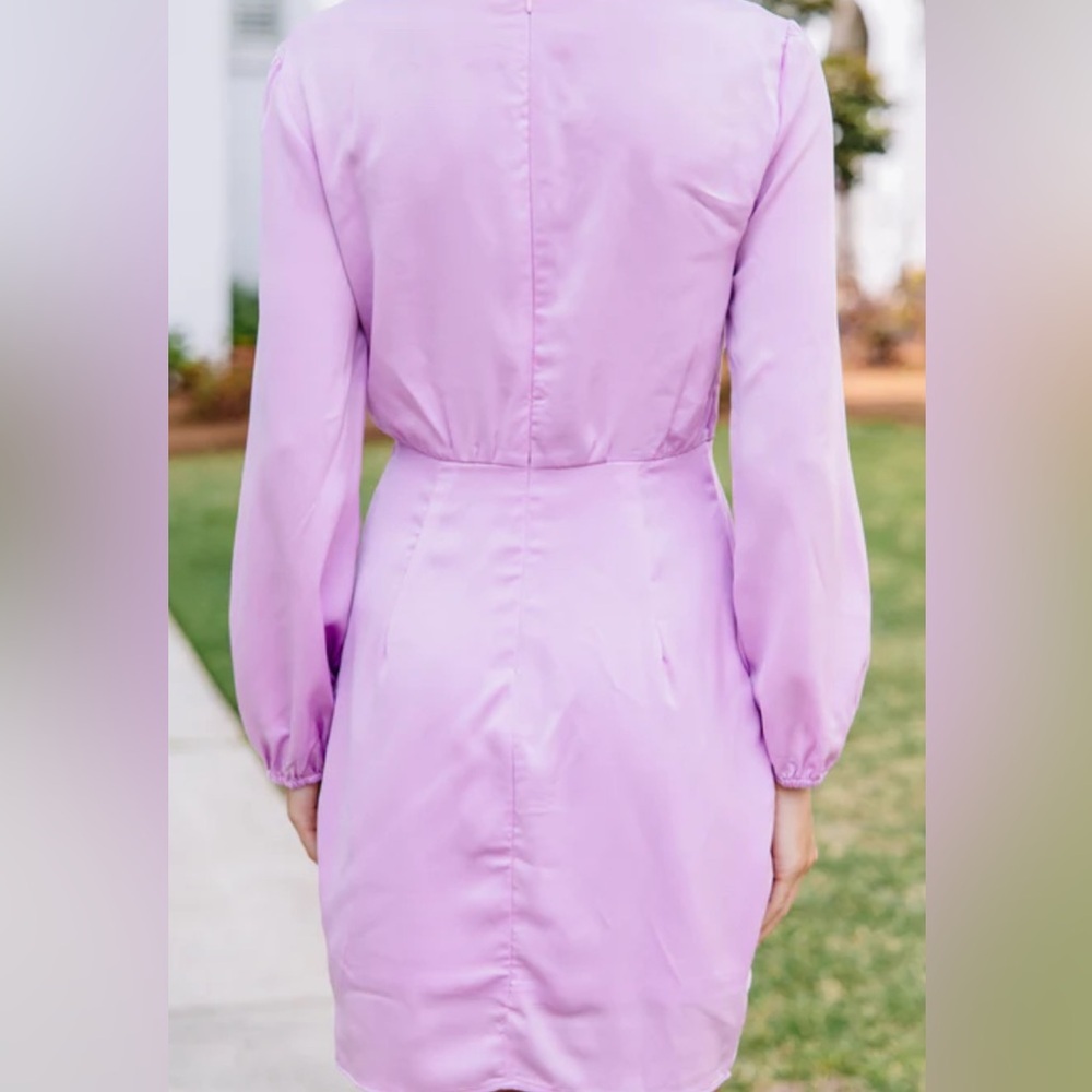 Entro Purple Perfection Pleated Dress
Medium satin - Picture 2 of 10